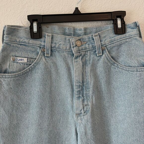 Vintage LEE Jeans Women's Size 10 Petite Tapered High Rise Made in USA Mom Jeans - Picture 2 of 8